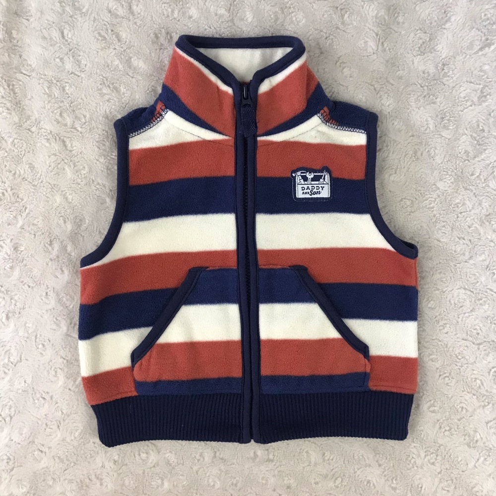 Carter’s Fleece Vest Size 3 Months Stripes